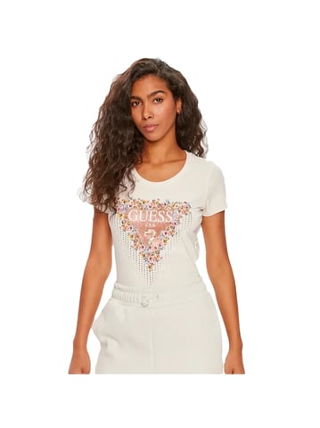Camiseta con estampado floral para mujer de Guess