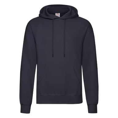 Fruit Of The Loom Mens Hooded Sweatshirt / Hoodie (Deep Navy)