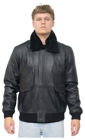 Chaqueta bomber de piel de vaca Air Force A2 para hombre - Montreal