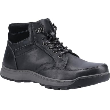 Hush Puppies Mens Grover Leather Boots (Black)
