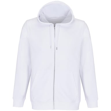 SOLS Unisex Adult Calipso Full Zip Hoodie (White)