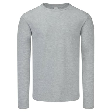 Fruit Of The Loom Mens Iconic 150 Long-Sleeved T-Shirt (Grey Heather)