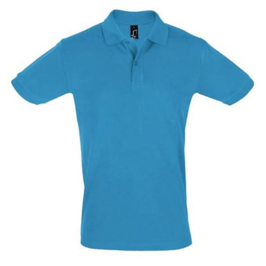 SOLS Mens Perfect Pique Short Sleeve Polo Shirt (Aqua)