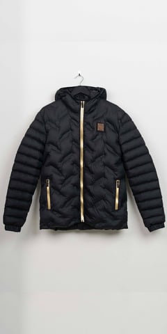 D Rock Mens Quilted Puffer Jacket With Hooded Padded