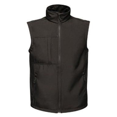 Regatta Mens Octagon II Printable Soft Shell Bodywarmer (Black/Black)