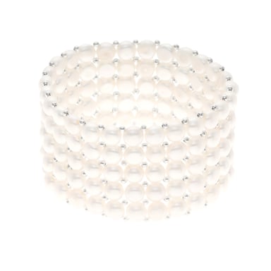 Bracelet 5 Rows of Real Freshwater Pearls - 4 mm