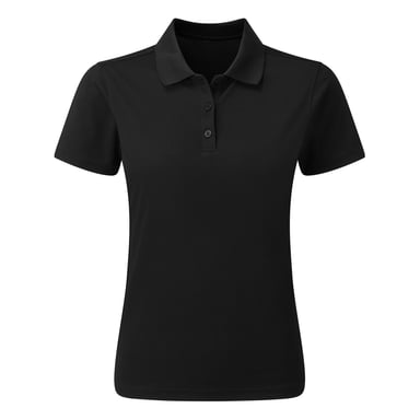 Premier Womens/Ladies Sustainable Polo Shirt (Black)