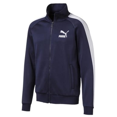 Puma icónica T7 Mens Navy Blue Chaqueta