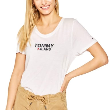 Camiseta de mujer Tommy Jeans con logotipo de corazón corporativo