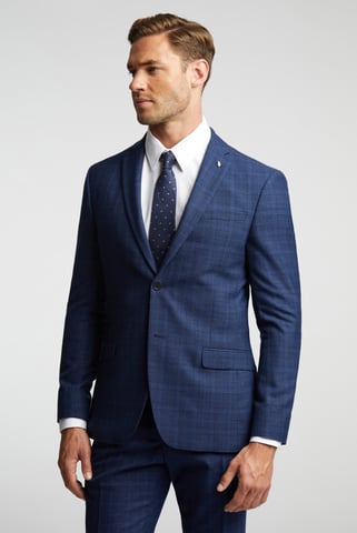 Slim Fit Soft Check Jacket