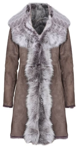 Gabardina de piel de oveja Toscana para mujer - Tbilisi
