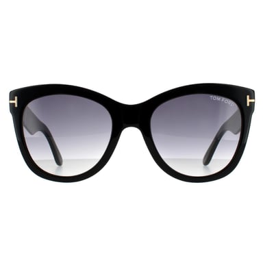Tom Ford Ojos de Gato Mujeres Brillante Negro Humo Gradiente