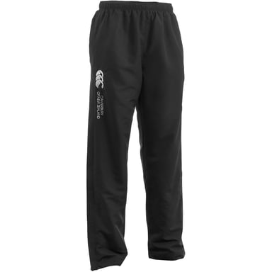 Canterbury Mens Open Hem Tracksuit Bottoms (Black/White)