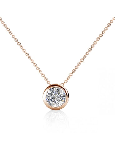 Colgantes Simplicity - Oro rosa y cristal