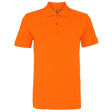 Asquith & Fox Mens Plain Short Sleeve Polo Shirt (Orange)