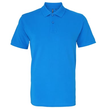 Asquith & Fox Mens Plain Short Sleeve Polo Shirt (Sapphire)