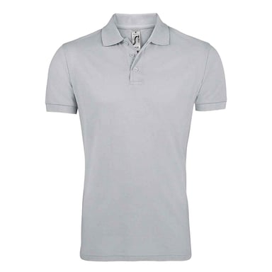SOLs Mens Prime Pique Plain Short Sleeve Polo Shirt (Pure Grey)