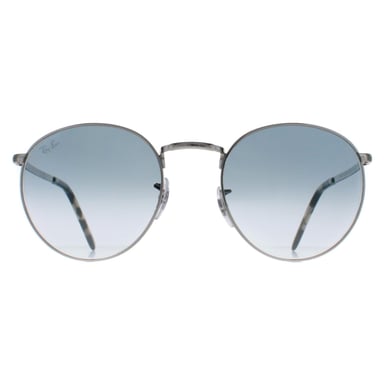 Ray-Ban Round Unisex Plata Azul Gradiente RB3637 New Round