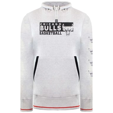 Sudadera con capucha de baloncesto para hombre NBA Chicago Bulls en gris