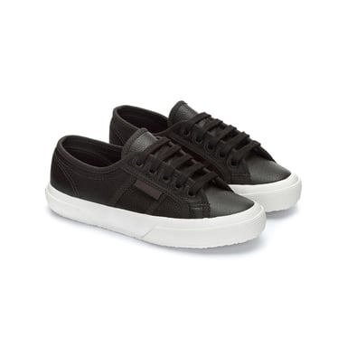 Superga Unisex Adult 2750 Efglu Leather Trainers (Bristol Black/Avorio)