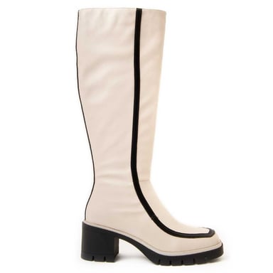 Montevita Bota De Tacón Linne En Blanco