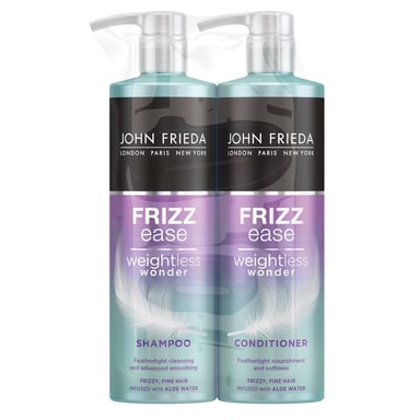 John Frieda Frizz Ease Weightless Wonder Fine Hair Shampoo & Conditioner 500ml Duo Pack