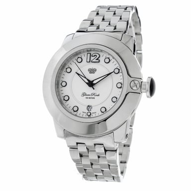Glam Rock Reloj de mujer Cuarzo plateado