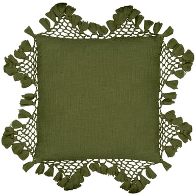 Funda de cojín de macramé con flecos Anko de Yard