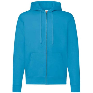 Fruit of the Loom Mens Classic Zipped Hoodie (Azure)