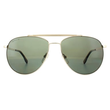 Gafas de sol Lacoste Aviator Gold Dark Green Polarisated para hombre