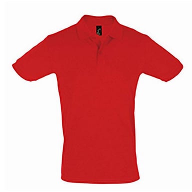 SOLS Mens Perfect Pique Short Sleeve Polo Shirt (Red)