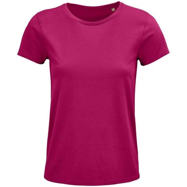 SOLS Womens/Ladies Crusader Organic T-Shirt (Fuchsia)
