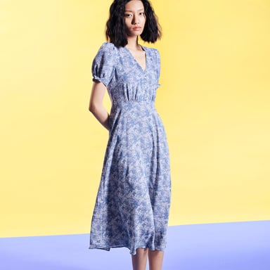 Liberty printed empire dress
