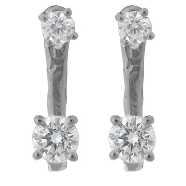 Orphelia 'Lykke' Women's 925 Sterling Silver Drop Earrings - Silver ZO-7128