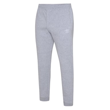 Umbro Childrens/Kids Club Leisure Jogging Bottoms (Grey Marl/White)