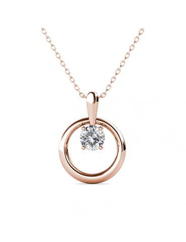 Colgantes Octavia - Oro rosa y cristal