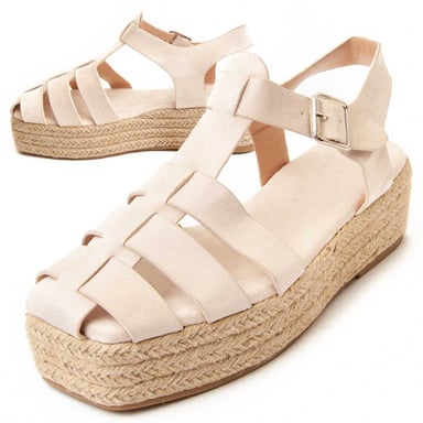Montevita Sandalia De Tacón Mecali En Beige