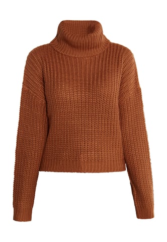 Mymo Knitted pullover women tan