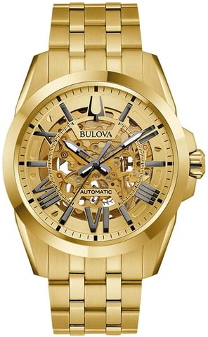 Bulova Sutton Automatic Men's Gold Watch 97A162