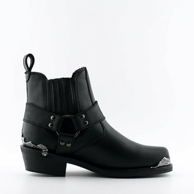 Botas de vaquero y motero negras para hombre Grinders - Eagle Lo