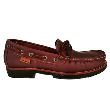 Zapato Naútico de Unisex Riverty de color burdeos