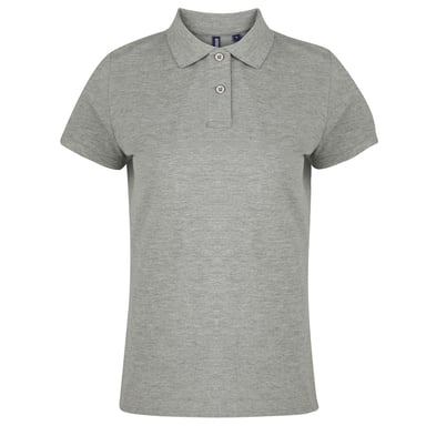 Asquith & Fox Womens/Ladies Plain Short Sleeve Polo Shirt (Heather)