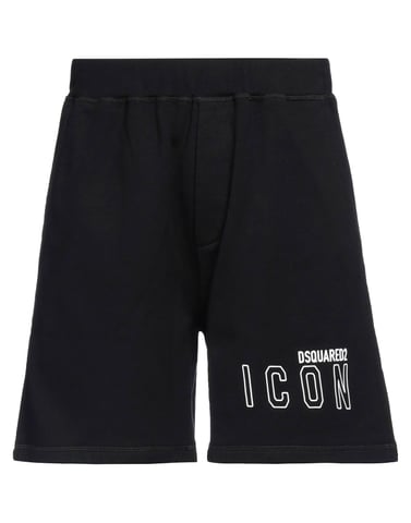 Dsquared2 Pantalones Cortos Estampados Iconos en Negro