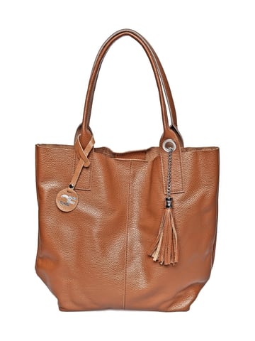 Carla Ferreri Marrón Bolso de cuero
