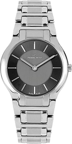 Pierre Petit: Reloj plateado Serie Laval para mujer