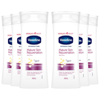 Vaseline Intensive Care Body Lotion Mature Skin 400ml, 6 Pack