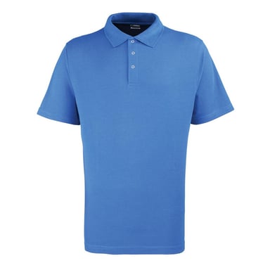 Premier Mens Pique Stud Front Polo Shirt (Royal Blue)