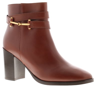 Botas para mujer Ted Baker Anisea de piel con tacón bloque en color marrón claro