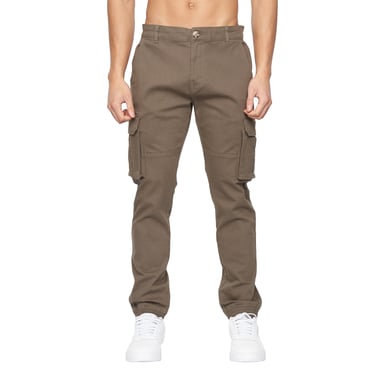 Crosshatch Mens Frentons Cargo Trousers (Khaki)