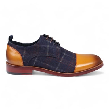 Zapatos Oxford de cuero marrón para hombre de Justin Reess - Ronnie